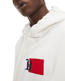 Tommy Hilfiger Embroidered Logo Hooded Sweatshirt Turtledove thumbnail 3
