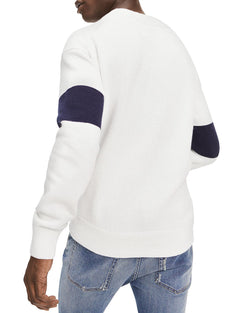 Tommy Hilfiger Embroidered Logo Sweater Snow White thumbnail 2