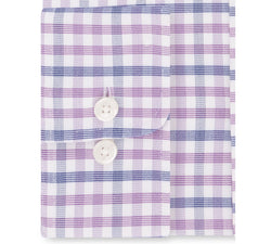Tommy Hilfiger Fitted Performance Stretch Flex Collar Check Dress Shirt Mauve thumbnail 2