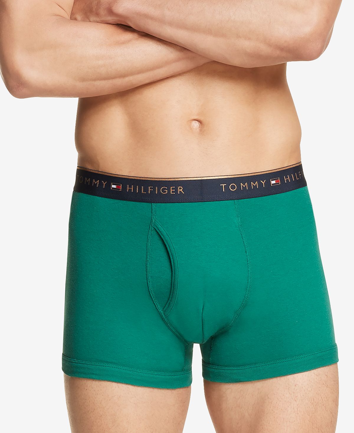 Tommy Hilfiger Five-pack Cotton Classics Trunk Briefs Hunter