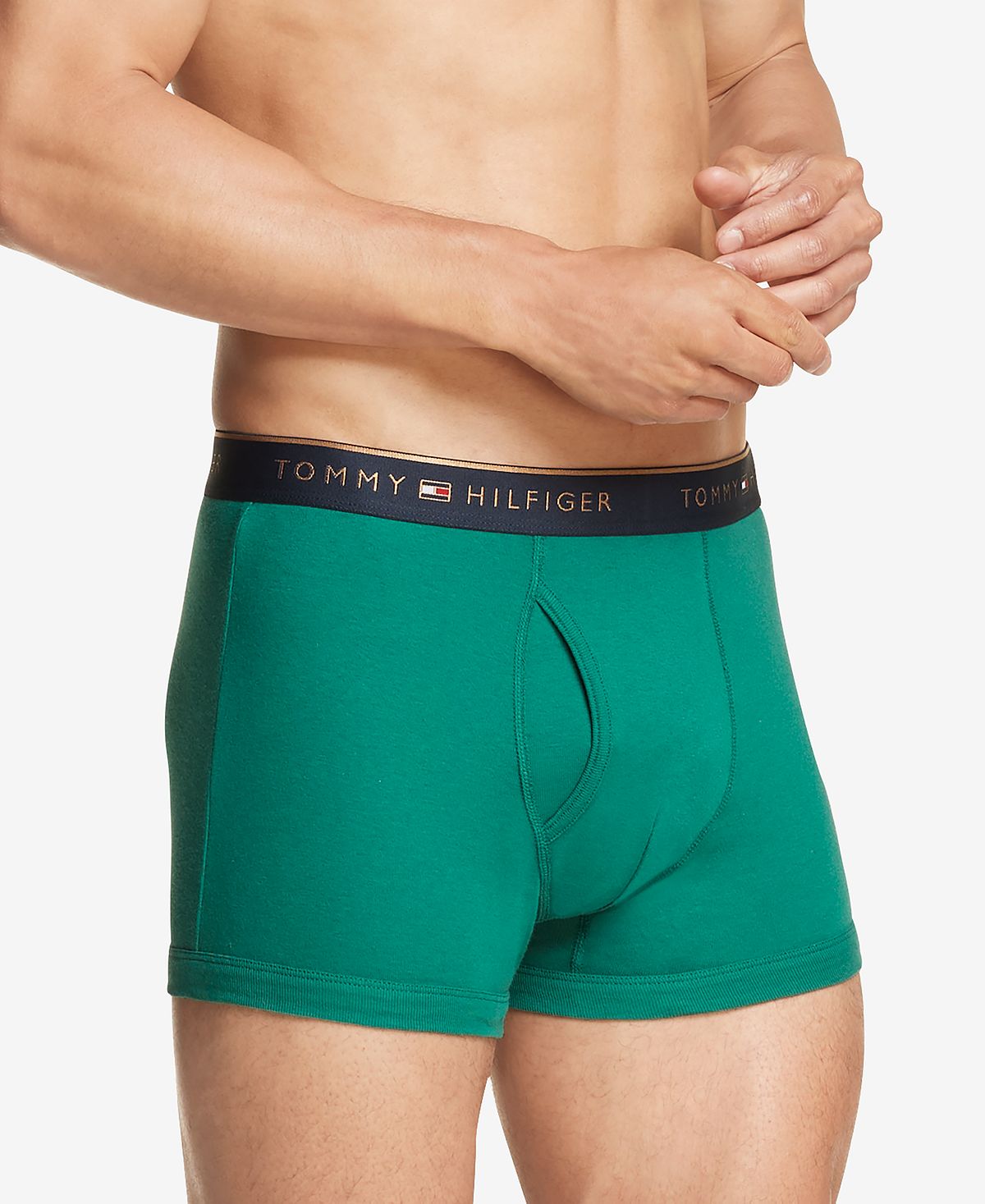 Tommy Hilfiger Five-pack Cotton Classics Trunk Briefs Hunter