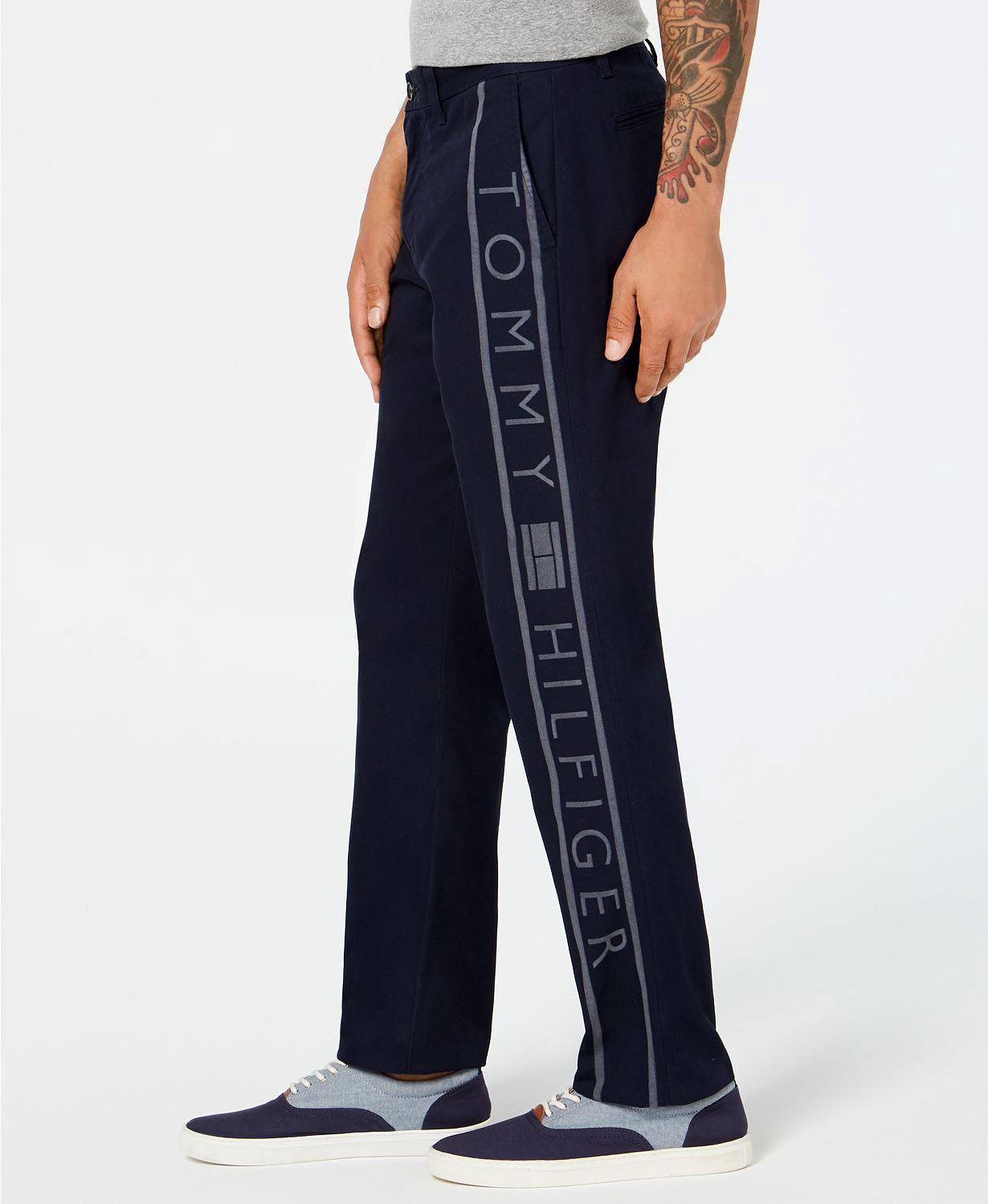 Tommy Hilfiger Flynn Logo Chinos  Navy