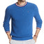 Tommy Hilfiger Geneva Regular-fit Tipped Ribbed-knit Sweater Blue Depths