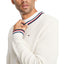 Tommy Hilfiger Geneva Regular-fit Tipped Ribbed-knit Sweater Bright White Heather