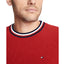 Tommy Hilfiger Geneva Regular-fit Tipped Ribbed-knit Sweater Haute Red