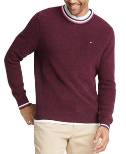 Tommy Hilfiger Geneva Regular-fit Tipped Ribbed-knit Sweater Sky Captain/Rhododendron thumbnail 1