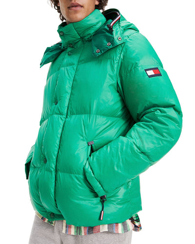 Tommy Hilfiger Hooded Quilted Jacket Jolly Green