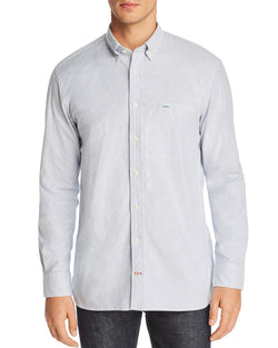 Tommy Hilfiger Icon Logo Stripe-printed Regular Fit Button-down Shirt Shirt Blue thumbnail 1