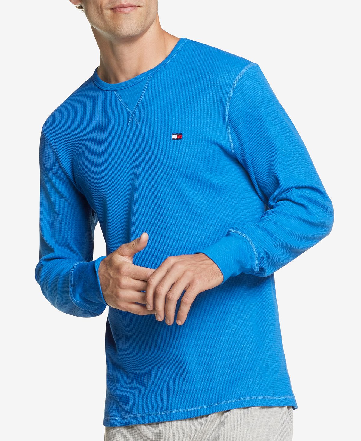 Tommy Hilfiger Long-sleeve Thermal Shirt China Blue