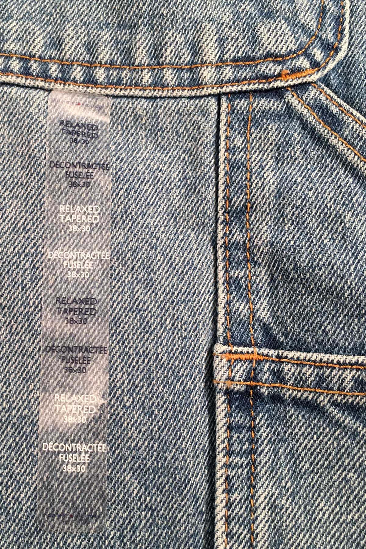 Tommy Hilfiger Medium Blue Wash Distressed Relaxed Tapered Jeans