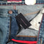 Tommy Hilfiger Medium Blue Wash Distressed Relaxed Tapered Jeans