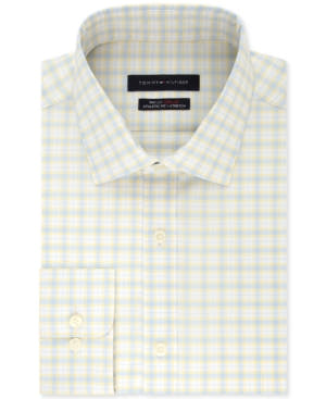 Tommy Hilfiger Men's Athletic-Fit Check Dress Shirt