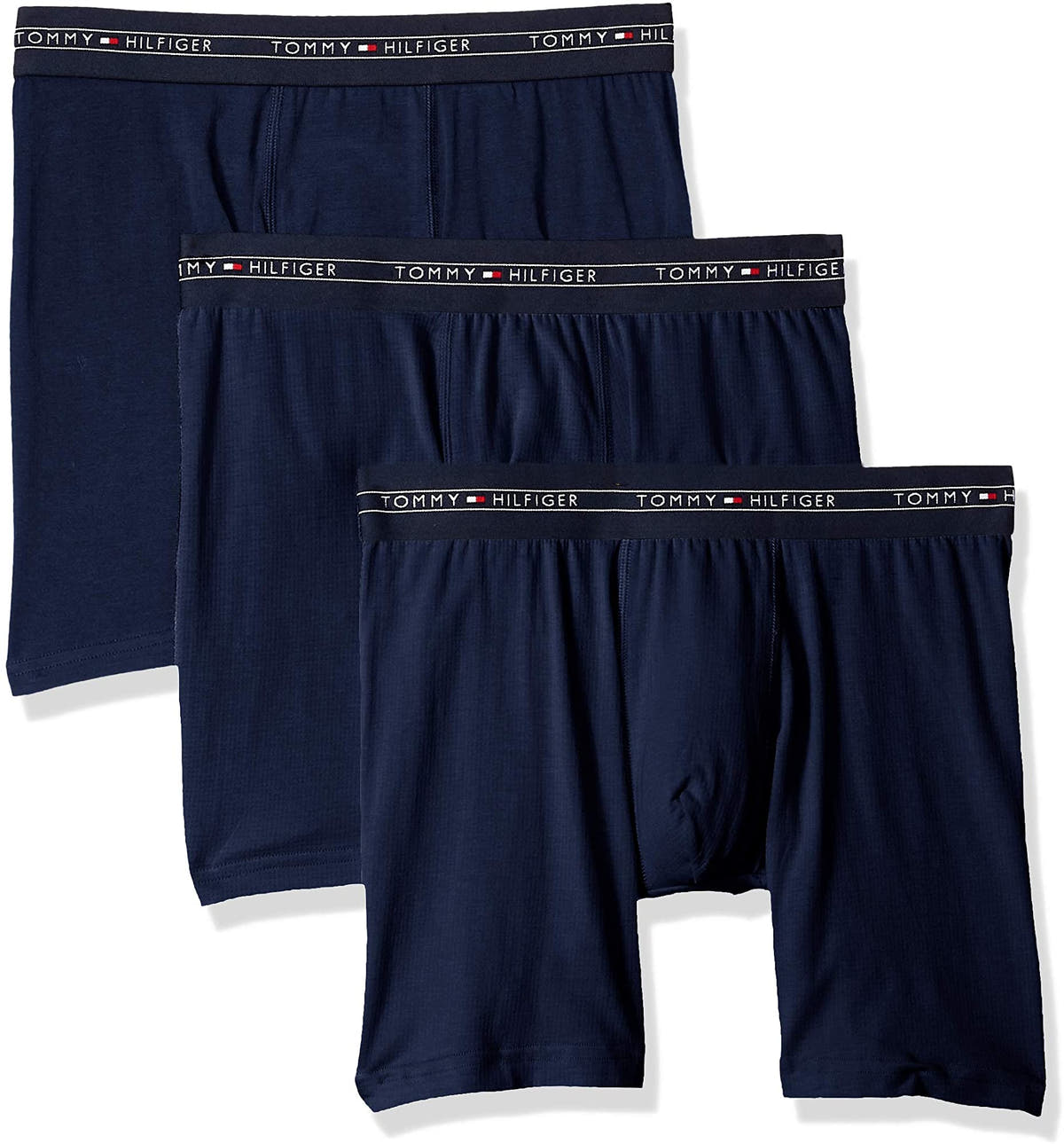 Tommy Hilfiger Men's Cotton Air 3 Pack Boxer Brief Navy