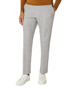 Tommy Hilfiger Modern Fit Flex Stretch Plaid Linen Suit Pants Grey/Tan thumbnail 1