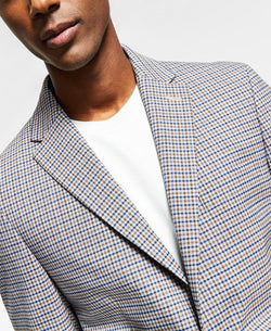 Tommy Hilfiger Modern-fit Brown/blue Check Blazer Brown/Blue thumbnail 4