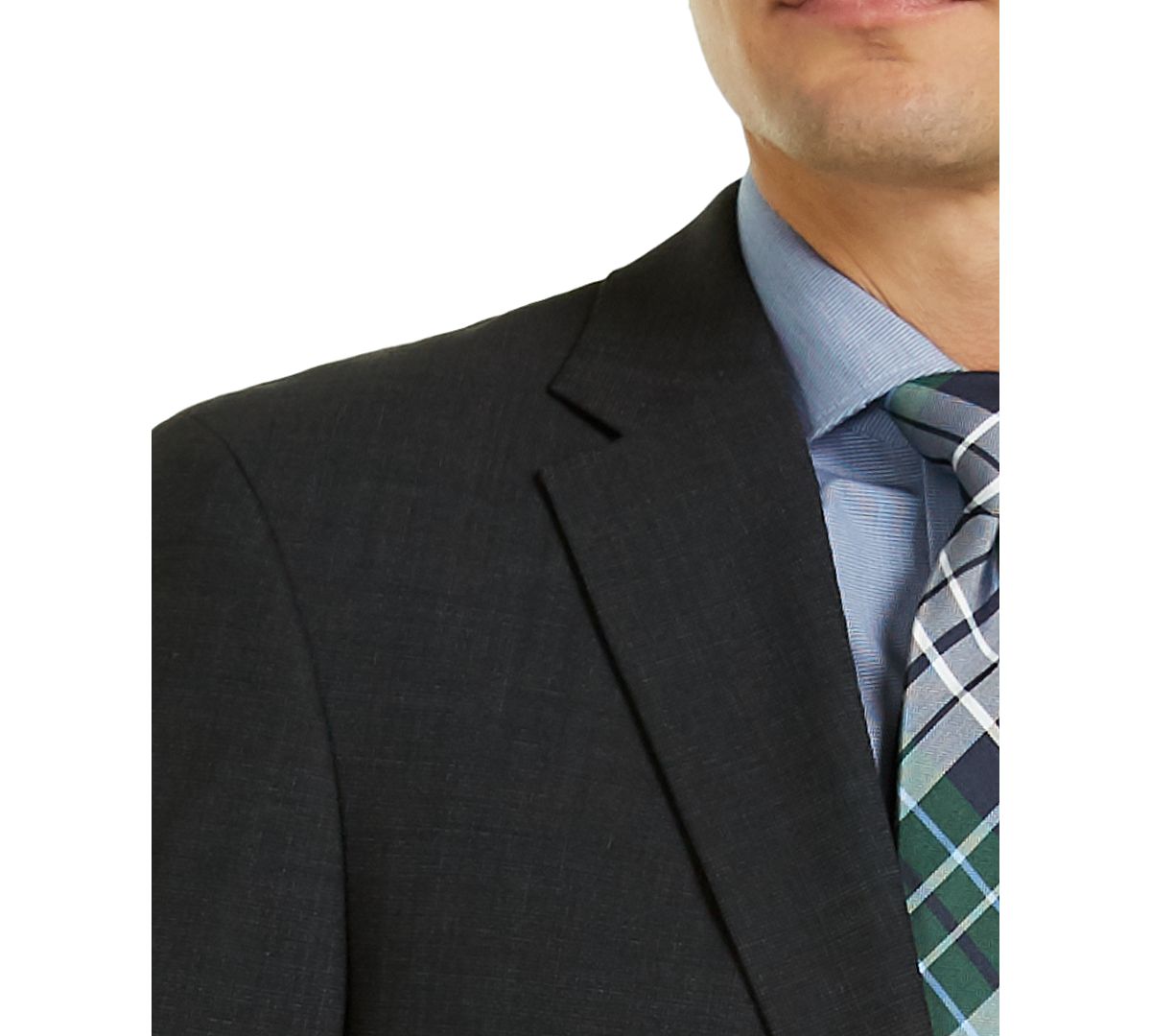 Tommy Hilfiger Modern-fit Charcoal Thflex Suit Jacket Charcoal