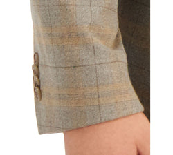Tommy Hilfiger Modern-fit Oatmeal/gray Windowpane Plaid Blazer Oatmeal Grey thumbnail 4