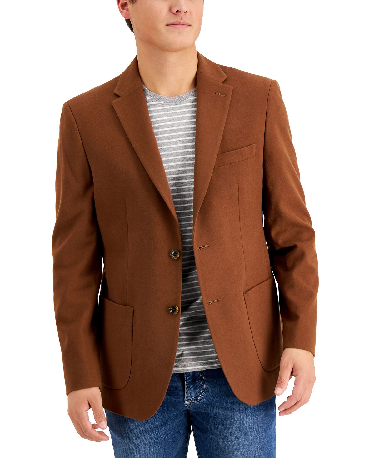 Tommy Hilfiger Modern-fit Solid Blazer Camel