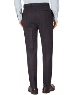 Tommy Hilfiger Modern-fit Th Flex Stretch Patterned Performance Pants Navy Wine Plaid thumbnail 2