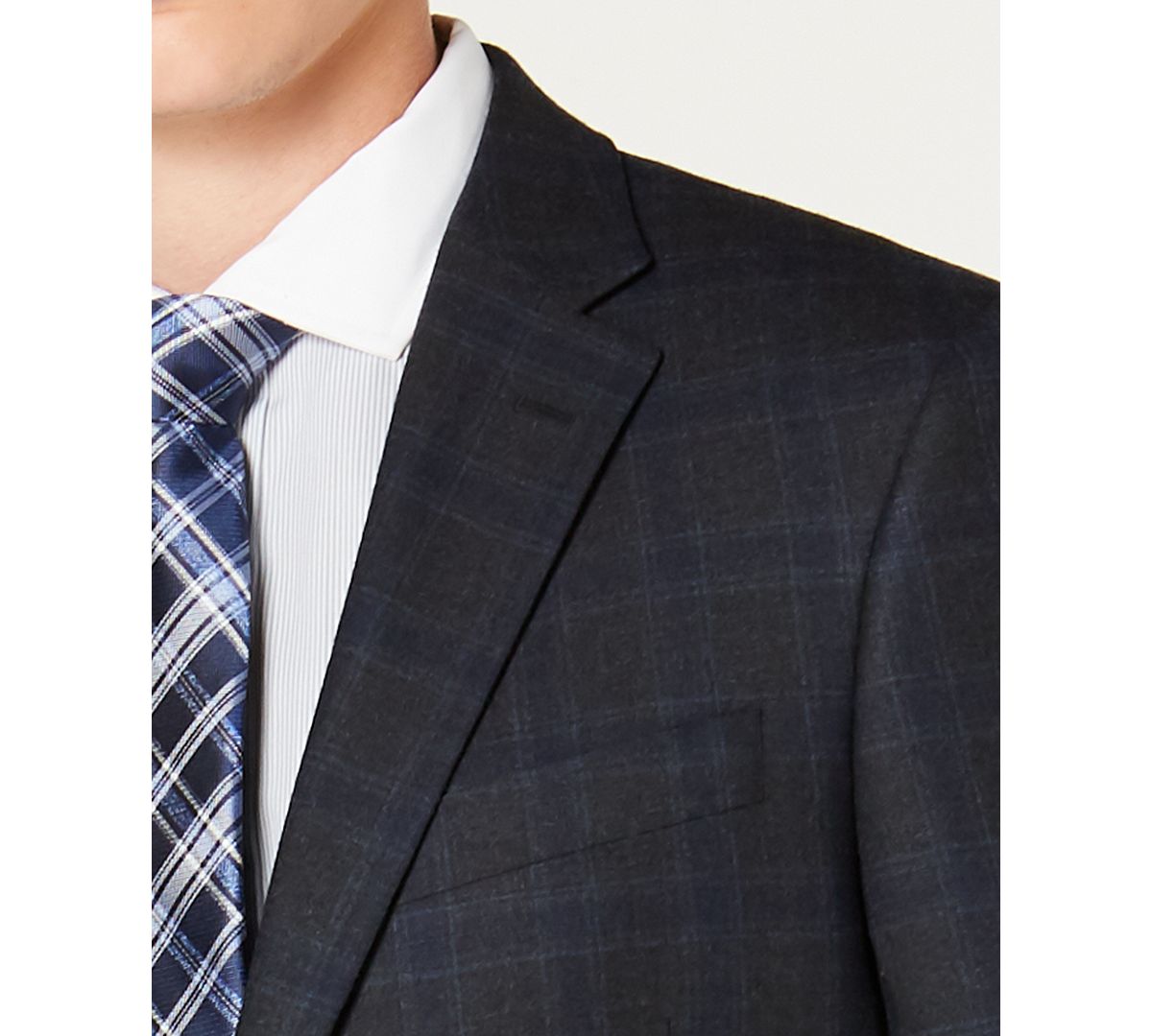 Tommy hilfiger deals blue windowpane suit