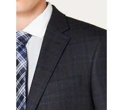 Tommy Hilfiger Modern-fit Thflex Stretch Blue/charcoal Windowpane Plaid Suit Jacket Blue/Charcoal thumbnail 3
