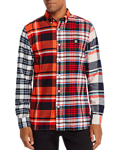 Tommy Hilfiger Multi-check Regular Fit Button-down Shirt Fiesta / Jet Black / Multi