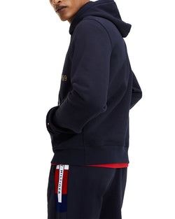 Tommy Hilfiger Multi-flag Graphic Logo Hooded Sweatshirt Desert Sky thumbnail 3
