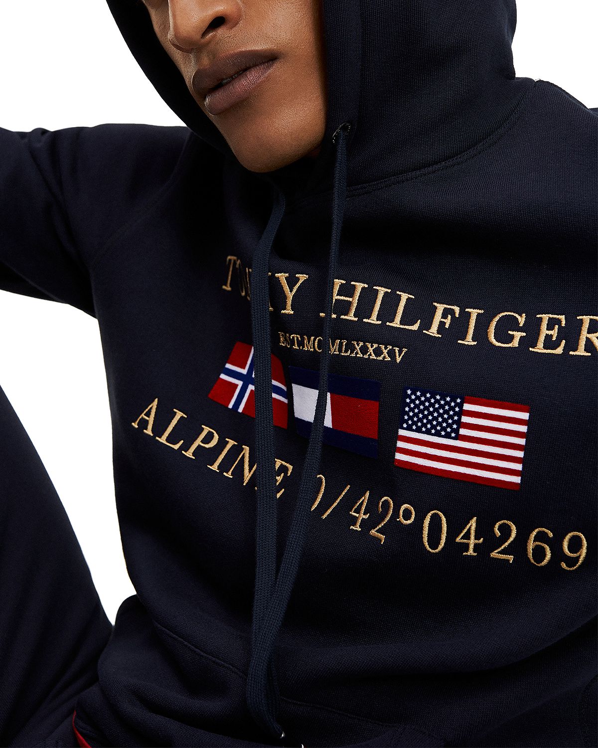 Tommy Hilfiger Sky Sweatshirt Logo Desert CheapUndies Multi-flag – Hooded Graphic