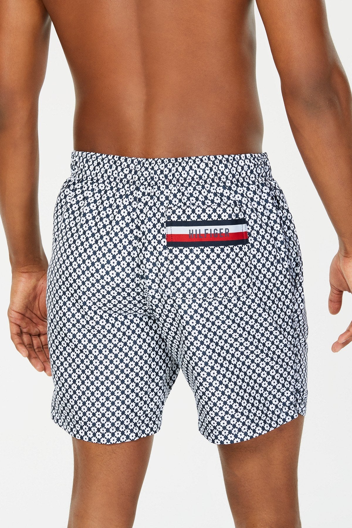 Tommy Hilfiger Navy/Floral-Print 6" Swim Trunk