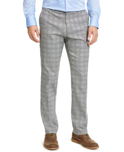 Tommy Hilfiger Plaid Th Flex Stretch Modern-fit Dress Pants White/Black thumbnail 1