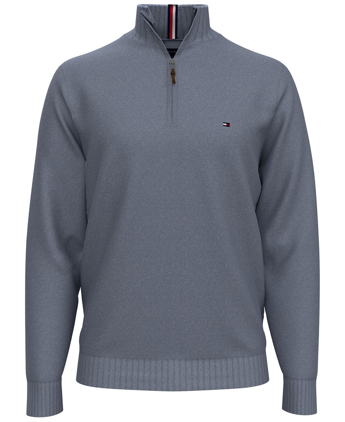 Tommy Hilfiger Quarter-zip Sweater Captains Blue Heather