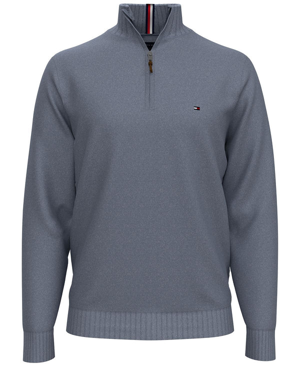 Tommy Hilfiger Quarter-zip Sweater Captains Blue Heather