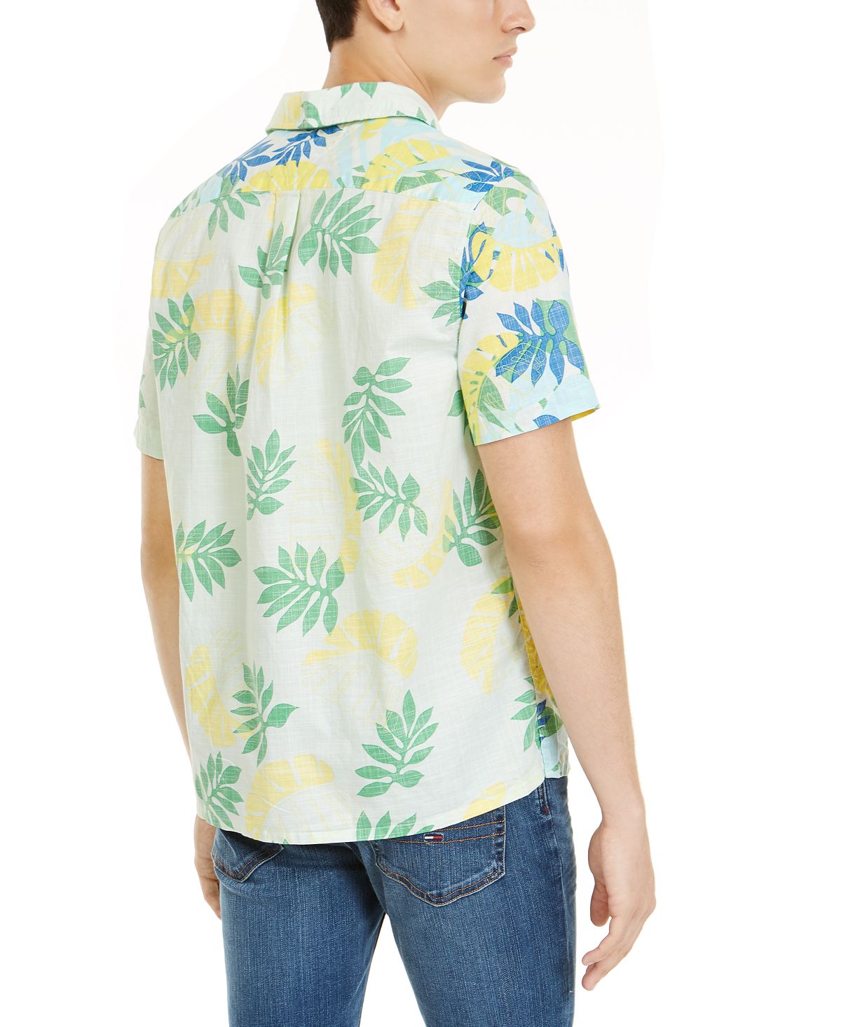 Tommy Hilfiger Reid Custom-fit Tropical-print Camp Collar Shirt Ambrosia
