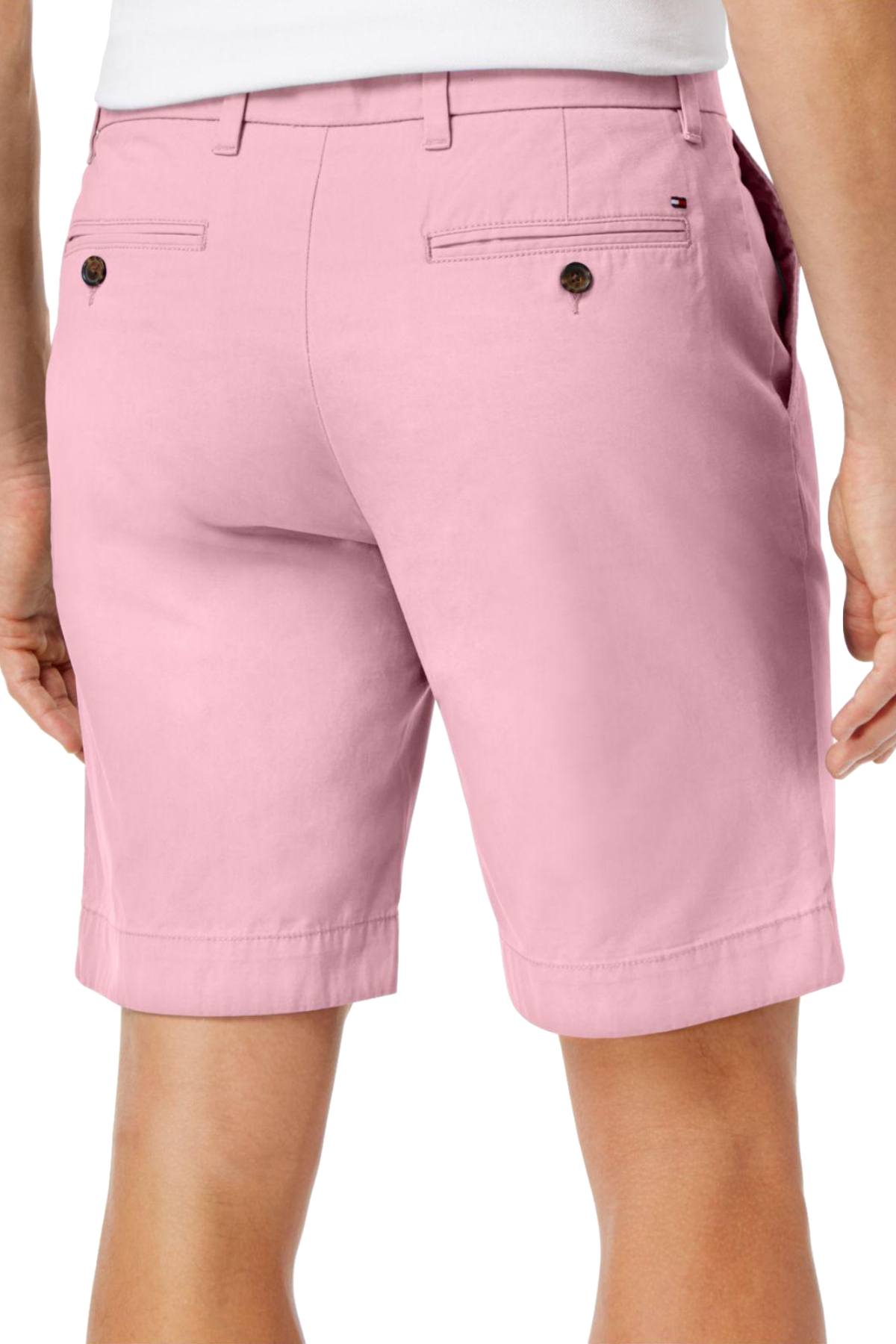 Tommy Hilfiger Rose-Shadow Classic-Fit Flat-Front 9'' Short