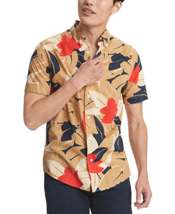 Tommy Hilfiger Scott Tropical Print Shirt Champagne Toast thumbnail 1
