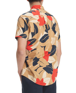 Tommy Hilfiger Scott Tropical Print Shirt Champagne Toast thumbnail 2