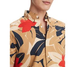 Tommy Hilfiger Scott Tropical Print Shirt Champagne Toast thumbnail 3