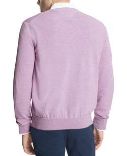 Tommy Hilfiger Signature Regular-fit Solid V-neck Sweater African Violet thumbnail 2