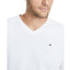 Tommy Hilfiger Signature Regular-fit Solid V-neck Sweater Bright White
