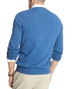 Tommy Hilfiger Signature Regular-fit Solid V-neck Sweater Cobalt / Navy thumbnail 3