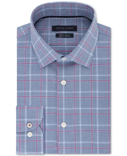 Tommy Hilfiger Slim-fit Performance Stretch Check Dress Shirt English Violet thumbnail 1