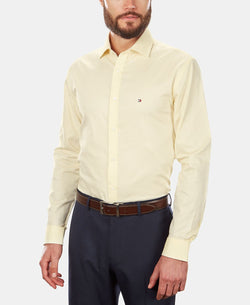 Tommy Hilfiger Slim-fit Stretch Solid Dress Shirt Online Exclusive Maize thumbnail 1