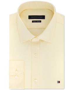 Tommy Hilfiger Slim-fit Stretch Solid Dress Shirt Online Exclusive Maize thumbnail 2