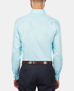 Tommy Hilfiger Slim-fit Stretch Solid Dress Shirt Online Exclusive Turquoise thumbnail 3