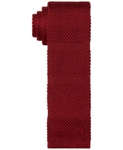 Tommy Hilfiger Solid Stripe Knit Tie Red thumbnail 2