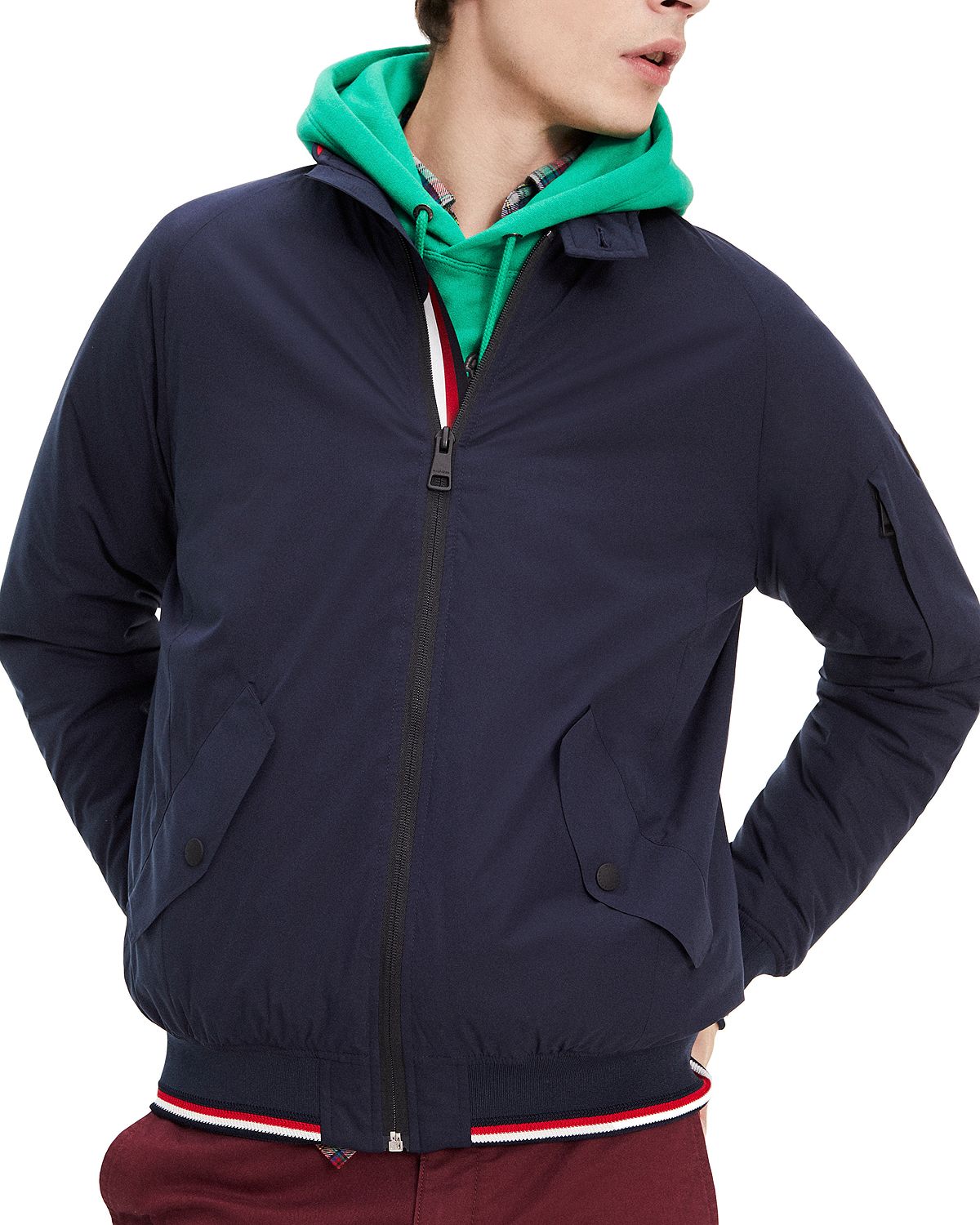 Tommy Hilfiger Stretch Harrington Jacket Navy