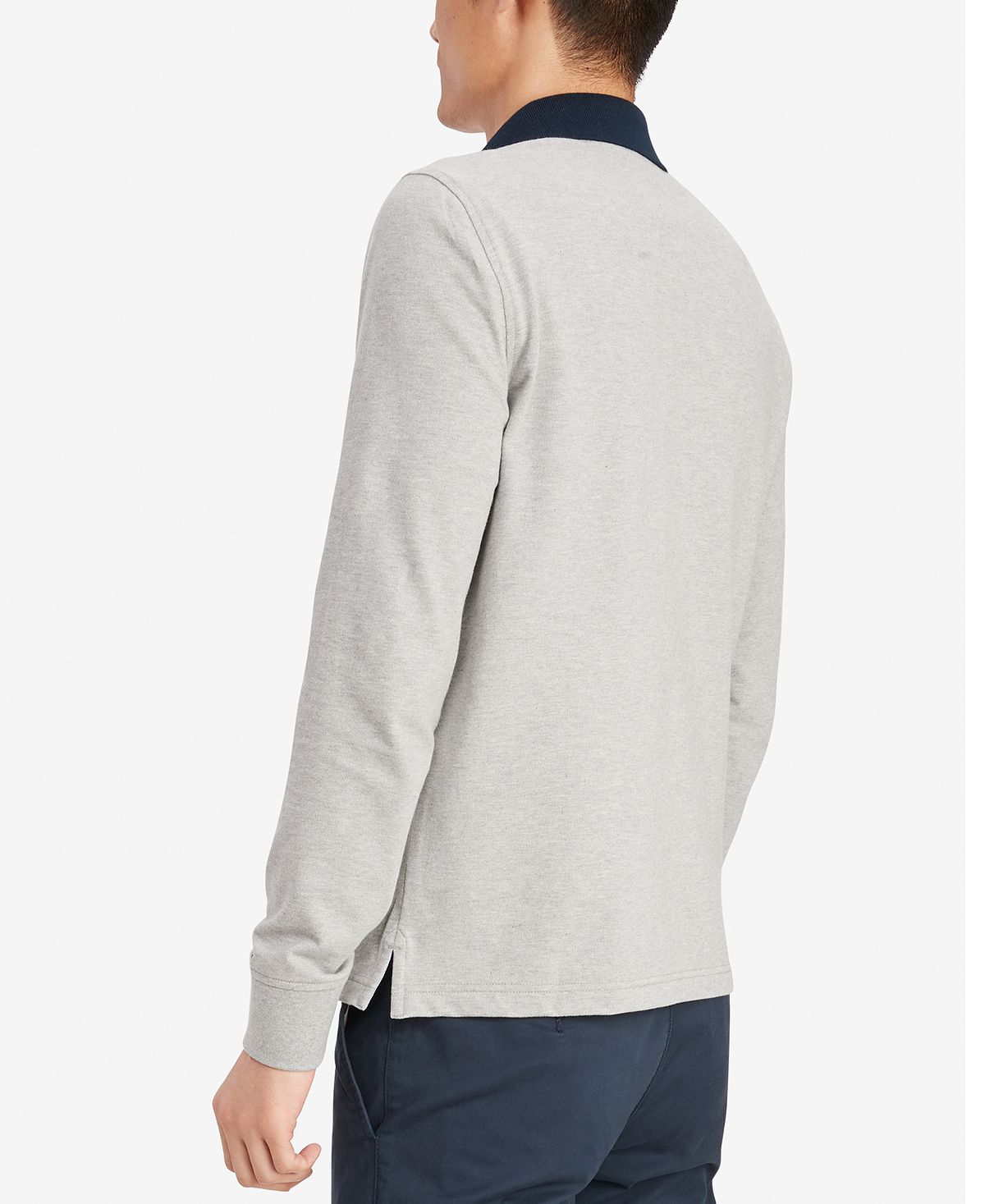 Tommy Hilfiger Tanner Long-sleeve Polo Shirt Grey Heather