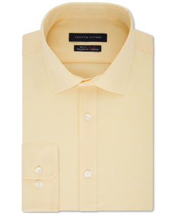 Tommy Hilfiger Th Flex Athletic Fit Non-iron Stretch Tonal Micro-stripe Dress Shirt Marigold thumbnail 1