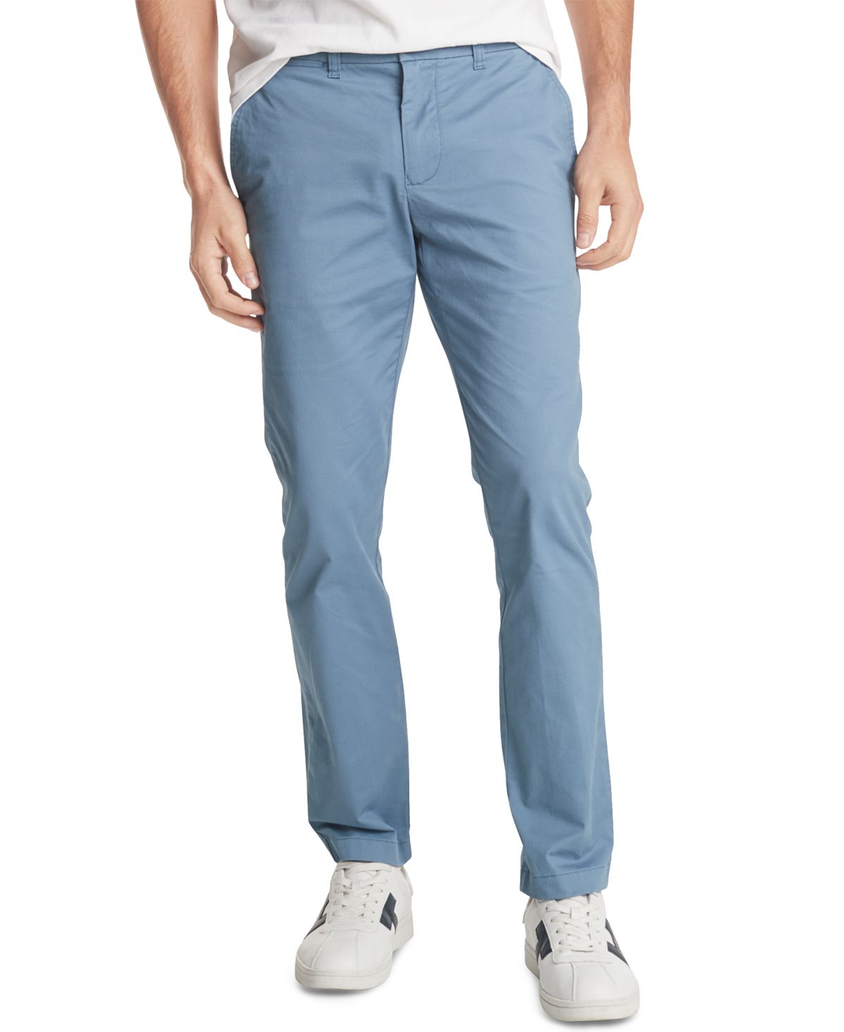 Tommy Hilfiger Th Flex Stretch Slim-fit Chino Pants Captains Blue ...