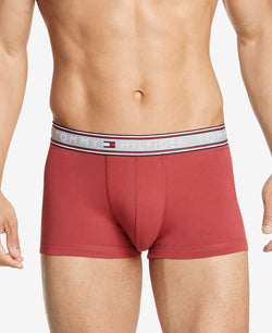 Tommy Hilfiger Three-pack Cotton Stretch Trunk Briefs Dark Red thumbnail 2